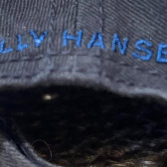 Vintage 90s Helly Hansen HH Logo Adjustable Hat Cap Black - Picture 4 of 4